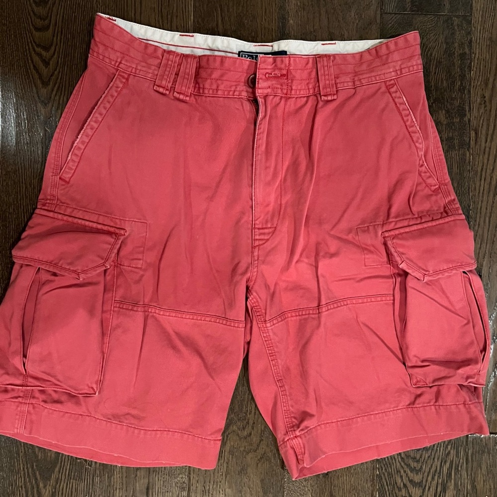 Polo By Ralph Lauren - Men’s Coral Cargo Shorts, Size 34